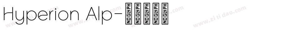 Hyperion Alp字体转换